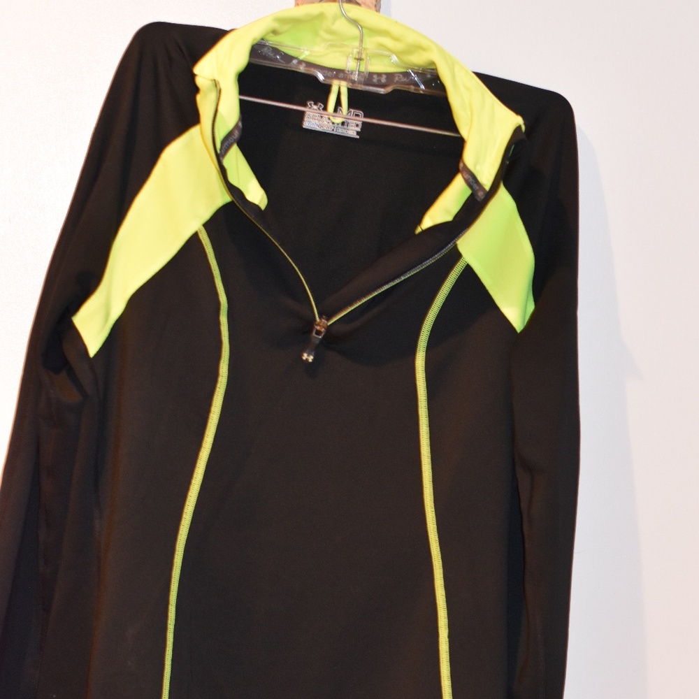 Under Armour green and black wind breaker